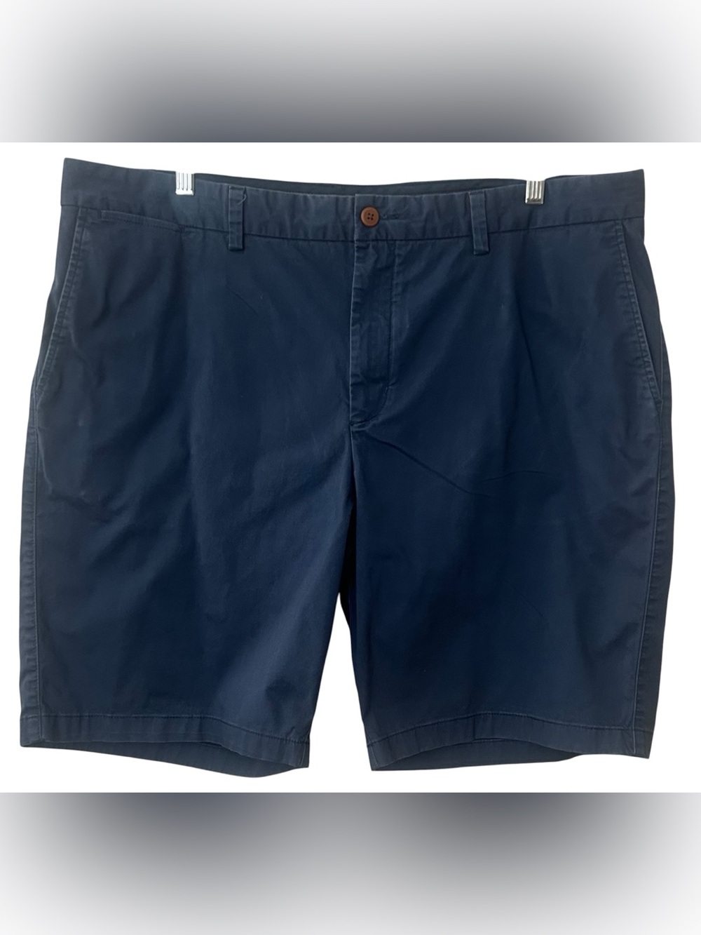 Tommy Bahama Men’s Navy Blue Stretch Flat Front Chino Shorts Size 42